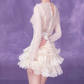 Adorable Jewel Neck Homecoming Dress Lace Ruffled A-Line Party Dress C9490
