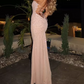 Robe de bal de princesse bustier à volants en satin long, robe de soirée C8117