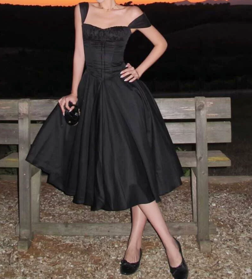 Robe de bal de princesse bustier à volants en satin long, robe de soirée C8117