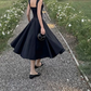 Robe de bal de princesse bustier à volants en satin long, robe de soirée C8117