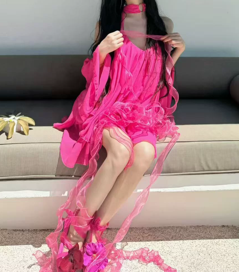 Mini robe de soirée en satin, sans bretelles, sans manches, ligne a, simple, C899