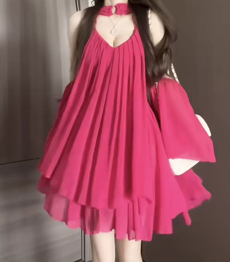 Mini robe de soirée en satin, sans bretelles, sans manches, ligne a, simple, C899