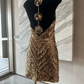 Mini robe de soirée en satin, sans bretelles, sans manches, ligne a, simple, C899