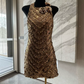 Mini robe de soirée en satin, sans bretelles, sans manches, ligne a, simple, C899