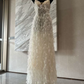 Robe de bal de princesse bustier à volants en satin long, robe de soirée C8117
