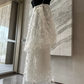 Robe de bal de princesse bustier à volants en satin long, robe de soirée C8117