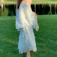 Robe de bal de princesse bustier à volants en satin long, robe de soirée C8117