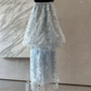 Robe de bal de princesse bustier à volants en satin long, robe de soirée C8117