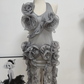 Mini robe de soirée en satin, sans bretelles, sans manches, ligne a, simple, C899