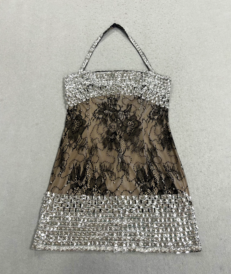 Mini robe de soirée en satin, sans bretelles, sans manches, ligne a, simple, C899