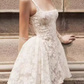 Mini robe de soirée en satin, sans bretelles, sans manches, ligne a, simple, C899