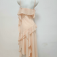 Charming Spaghetti Strap Prom Dress Ruffles Mermaid Evening Dress C9508