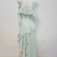Charming Spaghetti Strap Prom Dress Ruffles Mermaid Evening Dress C9508