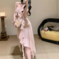 Charming Spaghetti Strap Prom Dress Ruffles Mermaid Evening Dress C9508