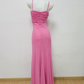 Robe de bal de princesse bustier à volants en satin long, robe de soirée C8117