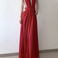Robe de bal de princesse bustier à volants en satin long, robe de soirée C8117