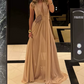 Robe de bal de princesse bustier à volants en satin long, robe de soirée C8117