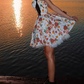 Charming Spaghetti Strap Homecoming Dress Tulle Floral A-Line Party Dress C9517