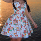 Charming Spaghetti Strap Homecoming Dress Tulle Floral A-Line Party Dress C9517