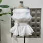 Mini robe de soirée en satin, sans bretelles, sans manches, ligne a, simple, C899