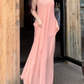 Robe de bal de princesse bustier à volants en satin long, robe de soirée C8117