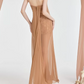 Robe de bal de princesse bustier à volants en satin long, robe de soirée C8117
