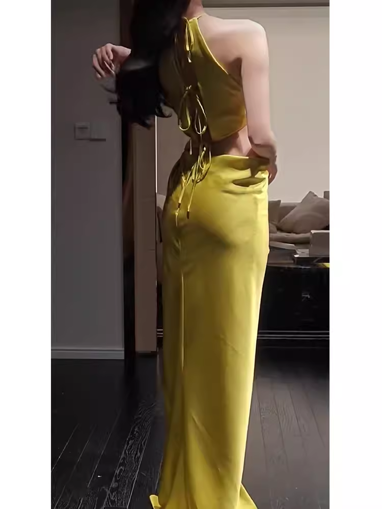 Sexy Sheath Scoop Neckline Long Prom Dresses C951