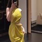 Sexy Sheath Scoop Neckline Long Prom Dresses C951
