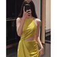Sexy Sheath Scoop Neckline Long Prom Dresses C951