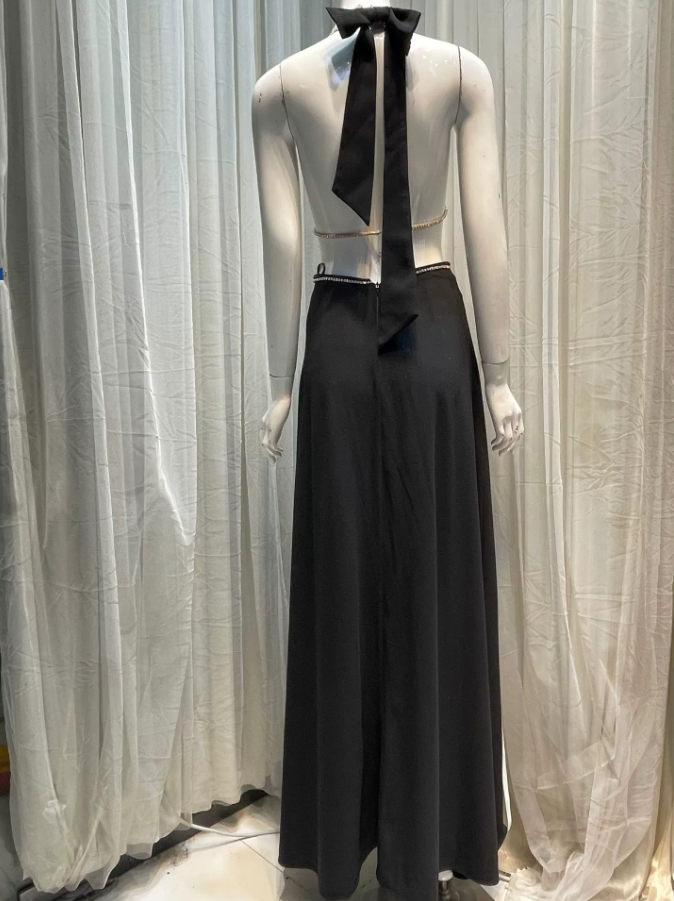 Robe de bal de princesse bustier à volants en satin long, robe de soirée C8117