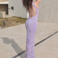 Alluring Halter Neck Backless Prom Dress Sequins Sheath Evening Dress C9521