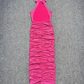 Alluring Halter Neck Backless Prom Dress Sequins Sheath Evening Dress C9521