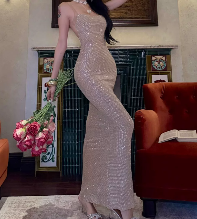 Robe de bal de princesse bustier à volants en satin long, robe de soirée C8117