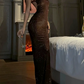 Robe de bal de princesse bustier à volants en satin long, robe de soirée C8117