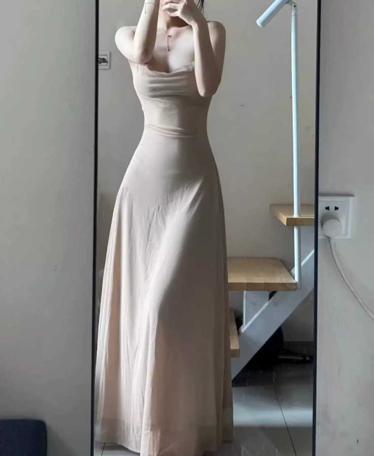 Robe de bal de princesse bustier à volants en satin long, robe de soirée C8117