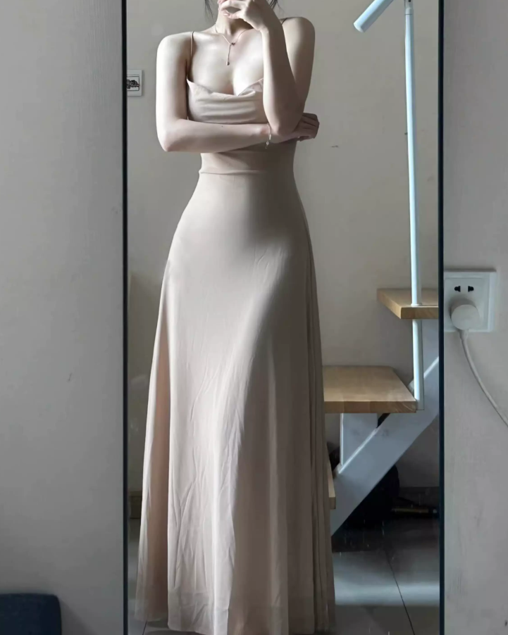 Robe de bal de princesse bustier à volants en satin long, robe de soirée C8117
