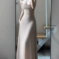 Robe de bal de princesse bustier à volants en satin long, robe de soirée C8117