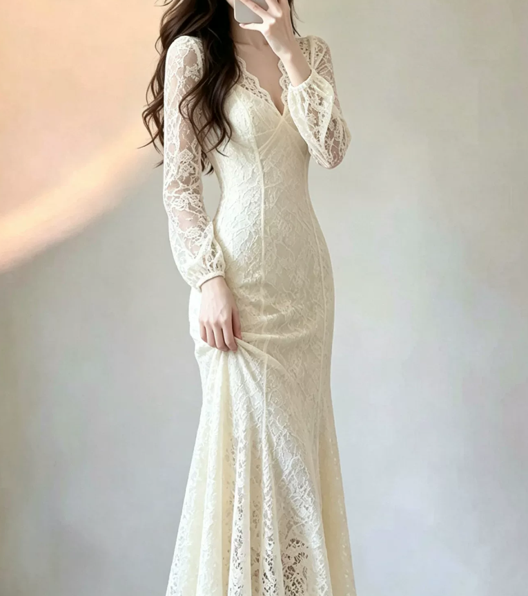Robe de bal de princesse bustier à volants en satin long, robe de soirée C8117