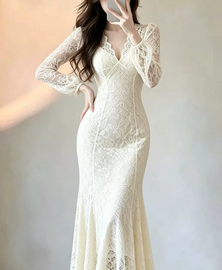 Robe de bal de princesse bustier à volants en satin long, robe de soirée C8117