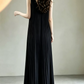 Robe de bal de princesse bustier à volants en satin long, robe de soirée C8117