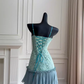 Cute A line Spaghetti Straps Lace Birthday Outfit Homecoming Dress C953