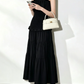 Charming Strapless Prom Dress Black Ruffles A-Line Evening Dress C9545