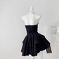 Chic Halter Neck Beaded Homecoming Dress Bow Black A-Line Party Dress C9547