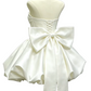 Fascinating Strapless White Homecoming Dress Sequins Satin Bow A-Line Party Dress C9554