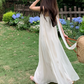 Simple Spaghetti Straps Wedding Dresses With Scarf White A-Line Bridal Dress C9563
