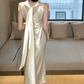 Robe de bal de princesse bustier à volants en satin long, robe de soirée C8117