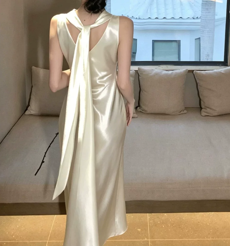 Robe de bal de princesse bustier à volants en satin long, robe de soirée C8117