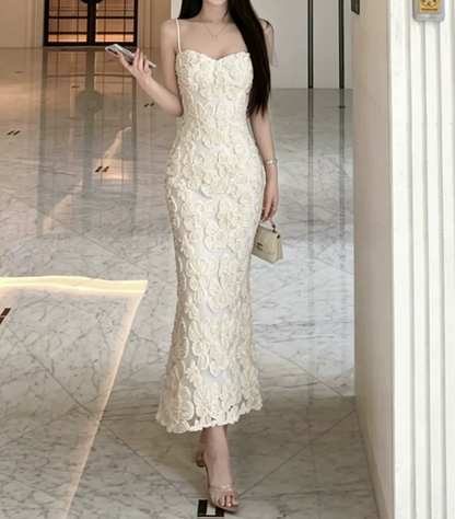 Robe de bal de princesse bustier à volants en satin long, robe de soirée C8117