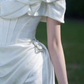 Mini robe de soirée en satin, sans bretelles, sans manches, ligne a, simple, C899