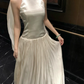 Romantic Halter Neck Prom Dress Ivory A-Line Evening Dress C9581